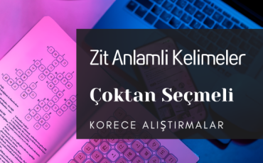 zıt anlamlı kelime testi